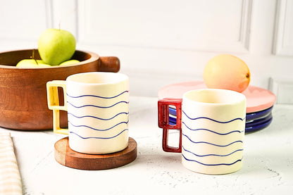 Nautical Horizon Ceramic Mug (Yellow)