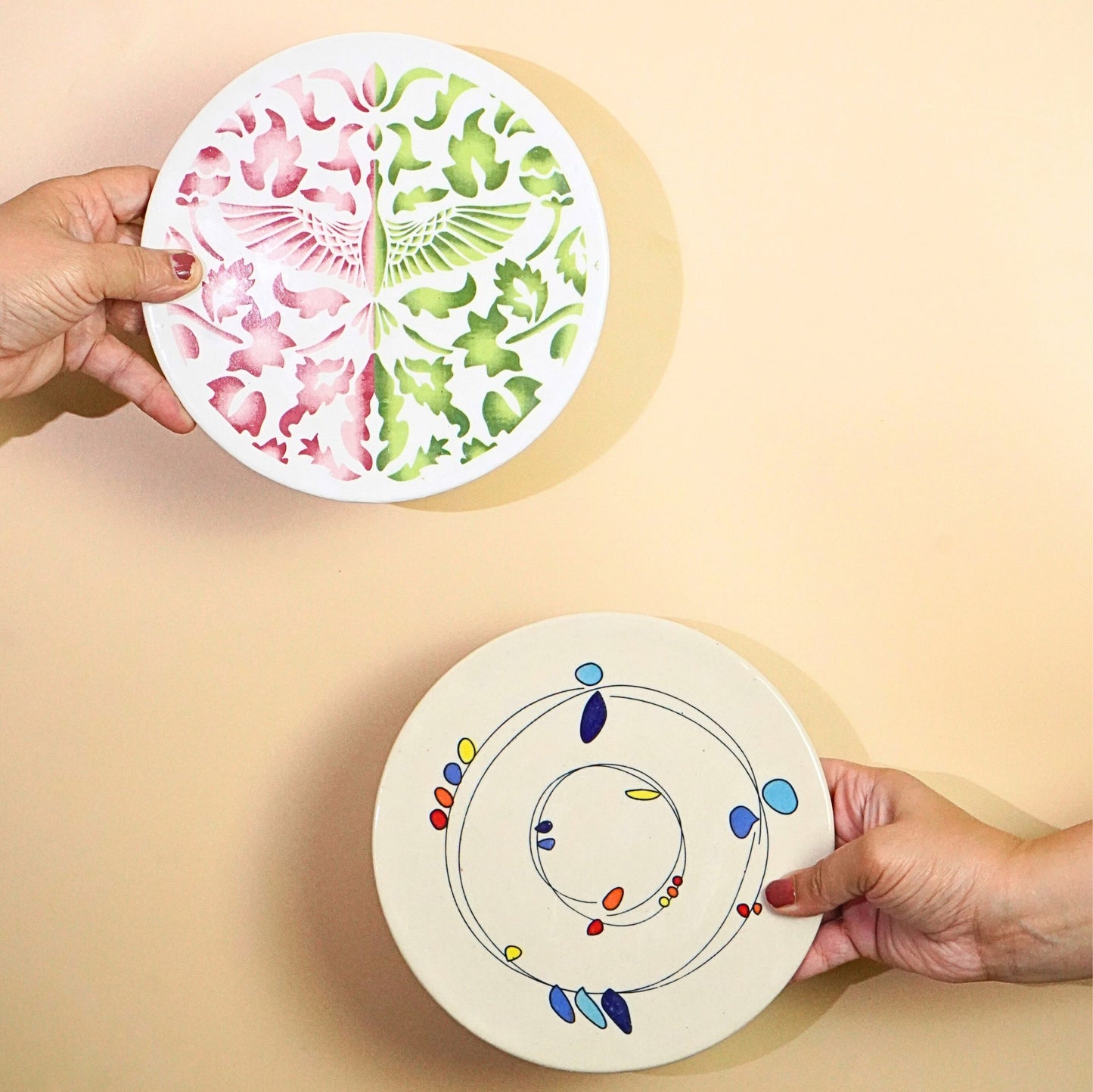 Pastel Harmony Ceramic Plate