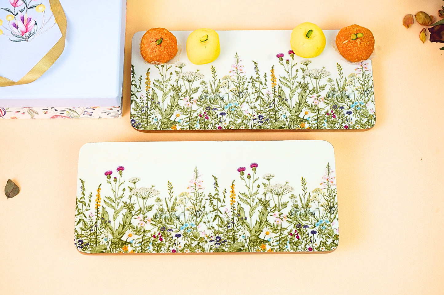 Nector Mangowood Serving Platter - Set of 2 (Comes in a Giftbox)